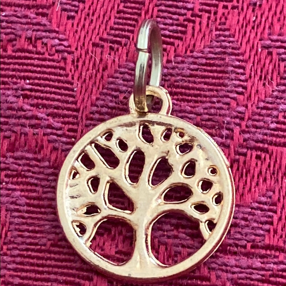 5/$10❤️❤️❤️NEW ROSE GOLD TONE ALLOY TREE OF LIFE CHARM PENDANT